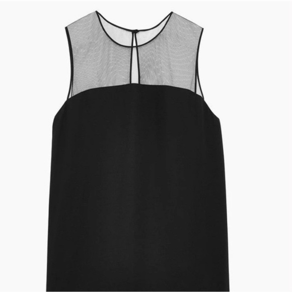 Aritzia Babaton Lionel Sleeveless Black Mesh Blouse - Picture 4 of 12